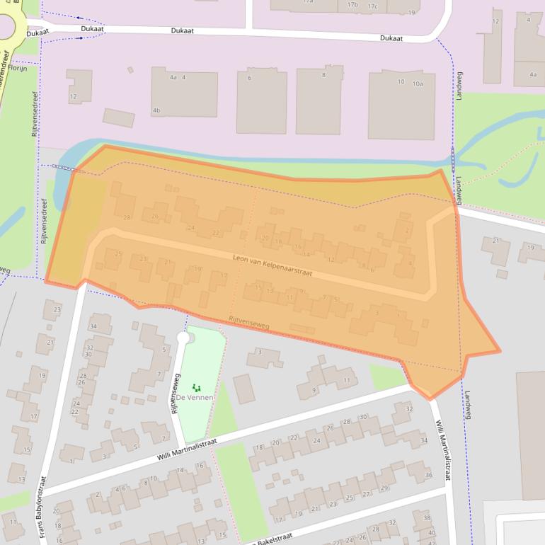 Kaart van postcodegebied 5751PP.