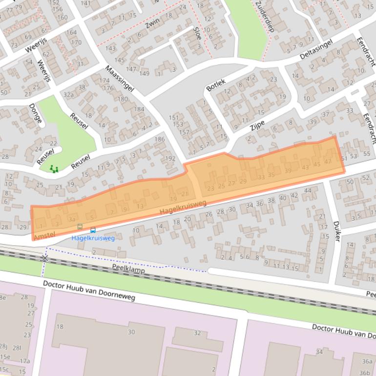 Kaart van postcodegebied 5751RM.