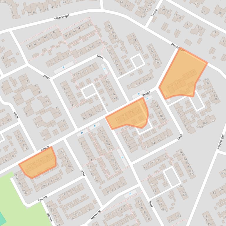 Kaart van postcodegebied 5751TN.