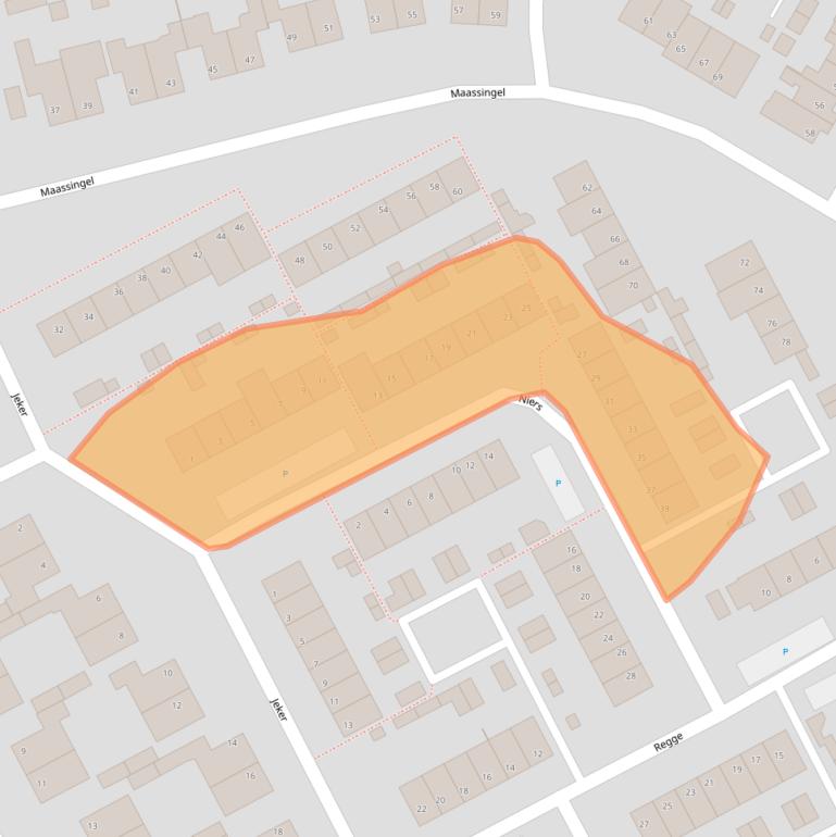 Kaart van postcodegebied 5751TR.