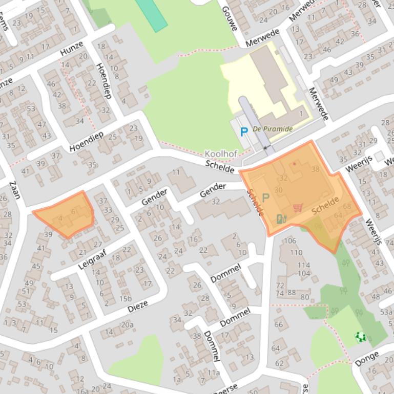 Kaart van postcodegebied 5751VH.