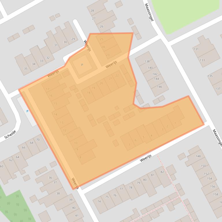 Kaart van postcodegebied 5751VV.