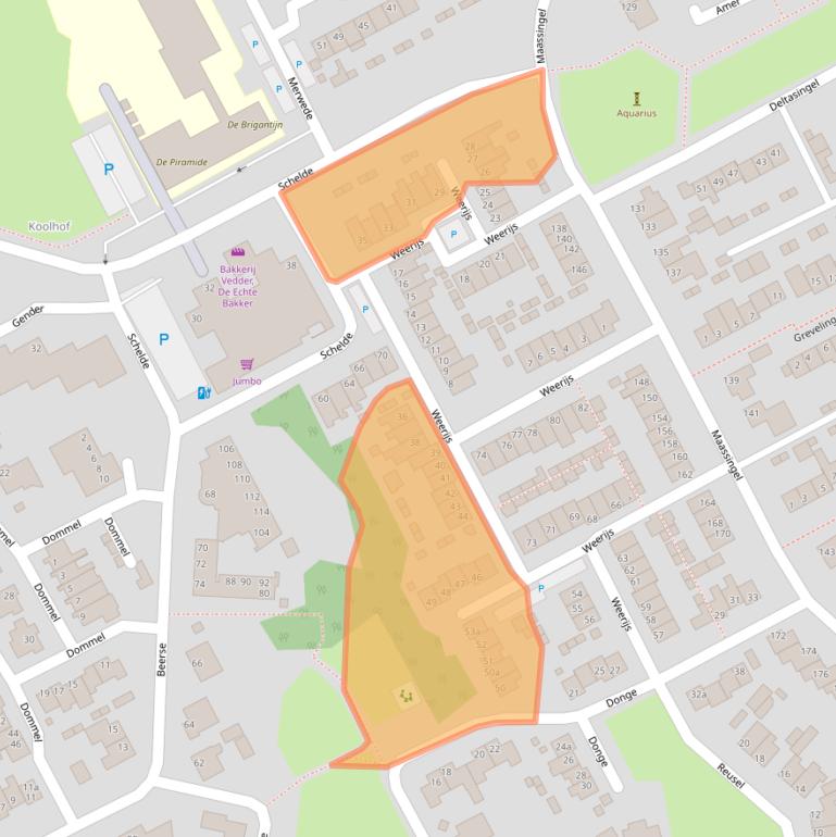 Kaart van postcodegebied 5751VW.