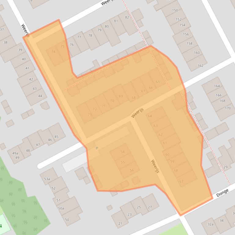 Kaart van postcodegebied 5751VX.