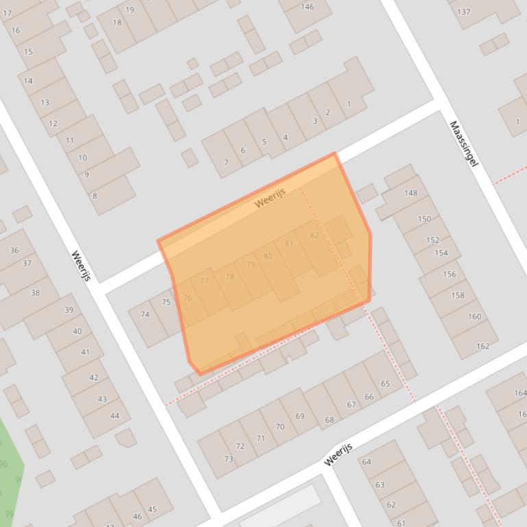 Kaart van postcodegebied 5751VZ.