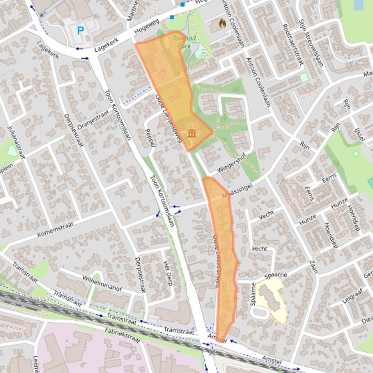 Kaart van postcodegebied 5751WN.