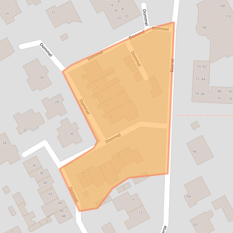 Kaart van postcodegebied 5751WV.