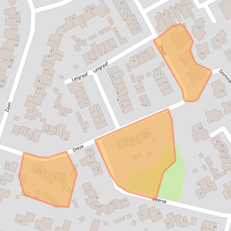 Kaart van postcodegebied 5751XD.