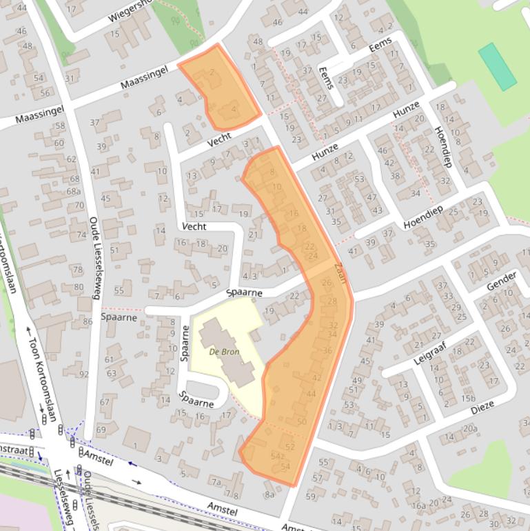 Kaart van postcodegebied 5751XH.