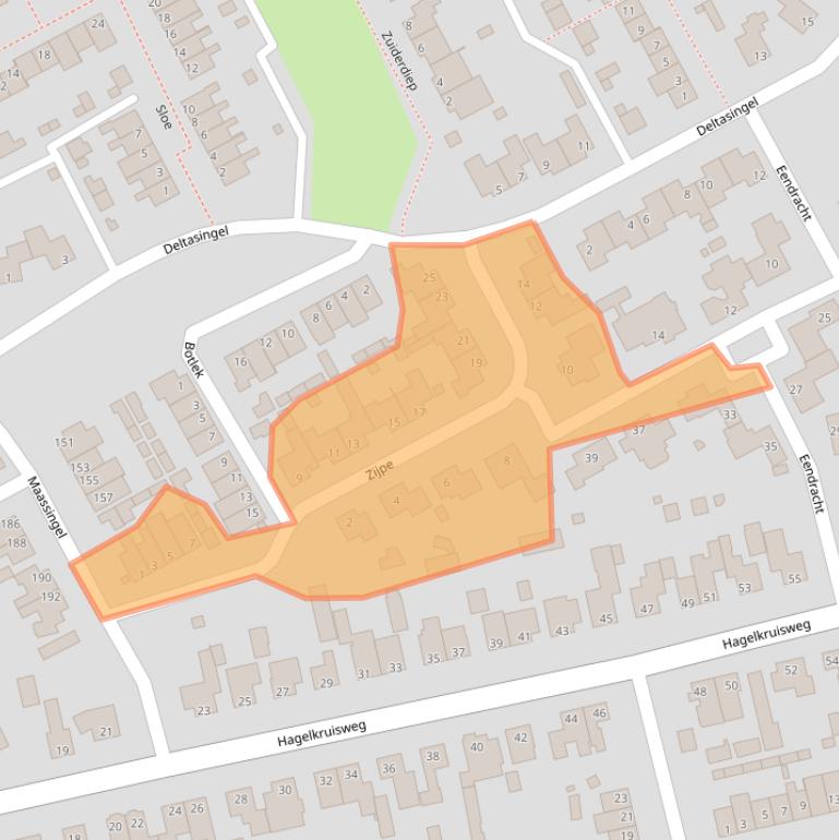 Kaart van postcodegebied 5751ZP.