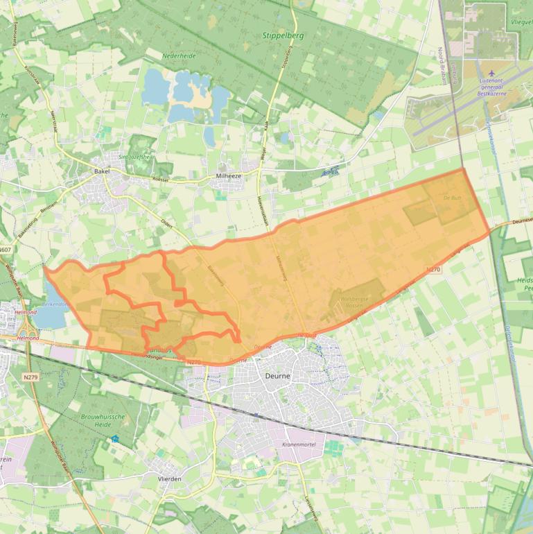 Kaart van postcodegebied 5752.