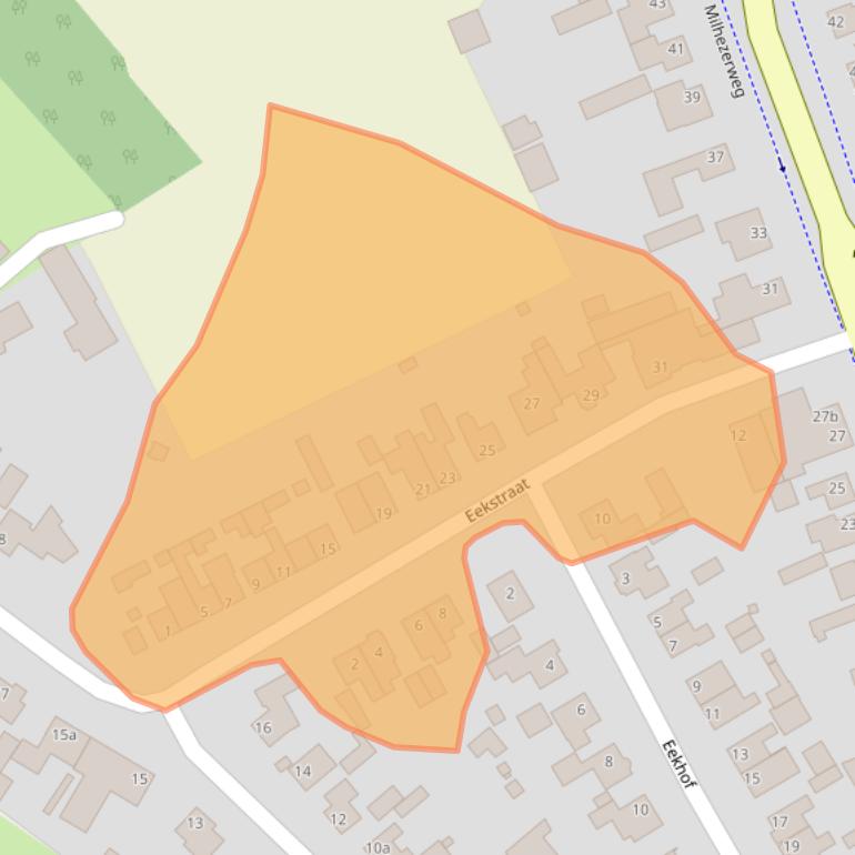 Kaart van postcodegebied 5752AA.