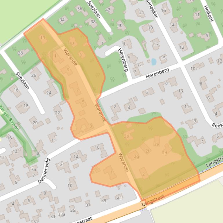 Kaart van postcodegebied 5752AE.