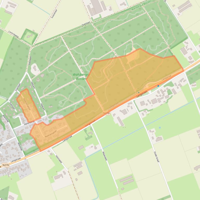 Kaart van postcodegebied 5752AH.