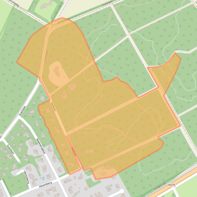 Kaart van postcodegebied 5752AJ.