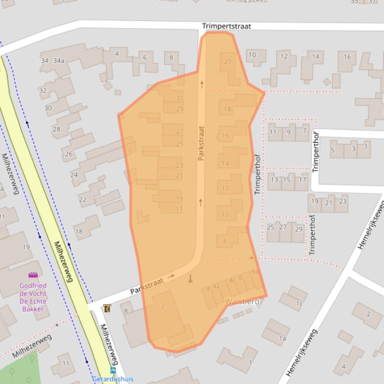 Kaart van postcodegebied 5752AP.