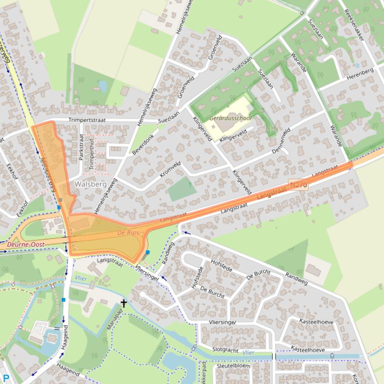 Kaart van postcodegebied 5752BC.