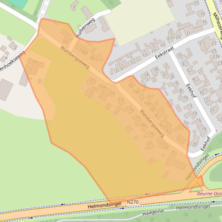 Kaart van postcodegebied 5752BL.