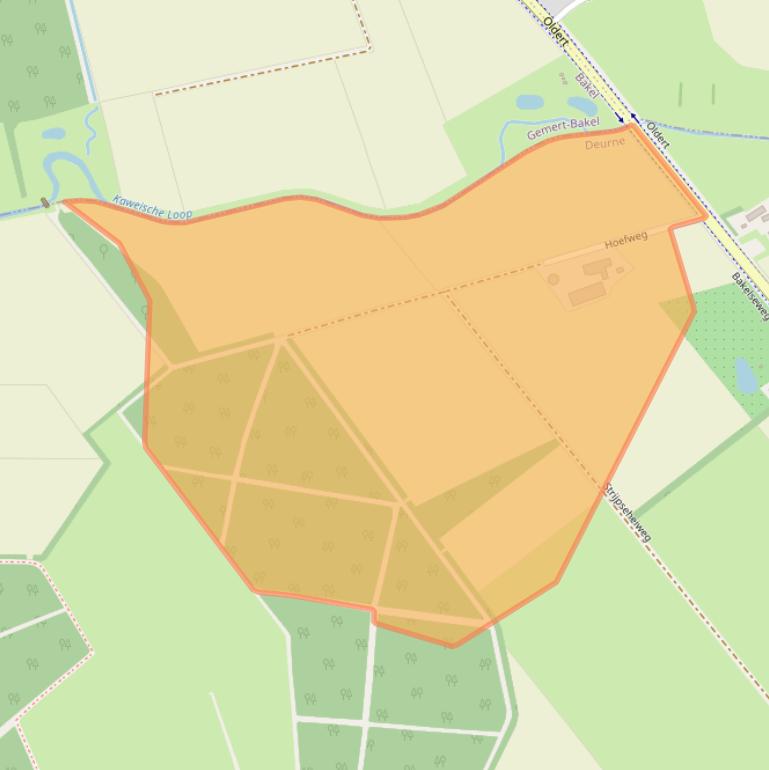 Kaart van postcodegebied 5752PJ.