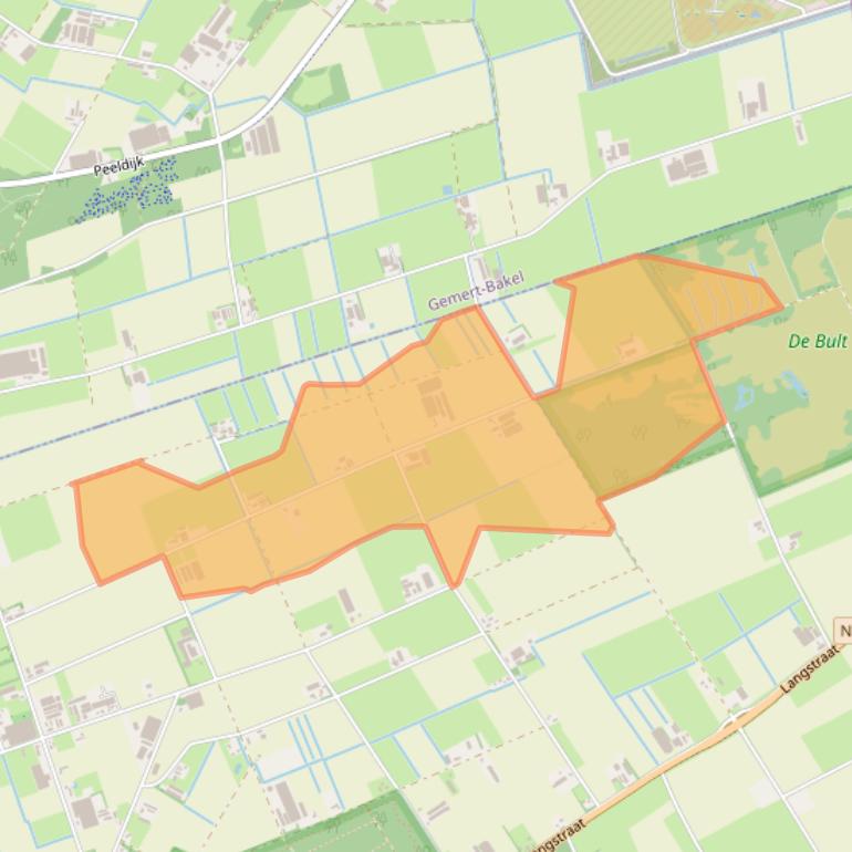 Kaart van postcodegebied 5752PX.