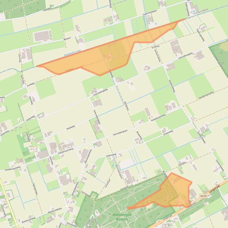 Kaart van postcodegebied 5752PZ.