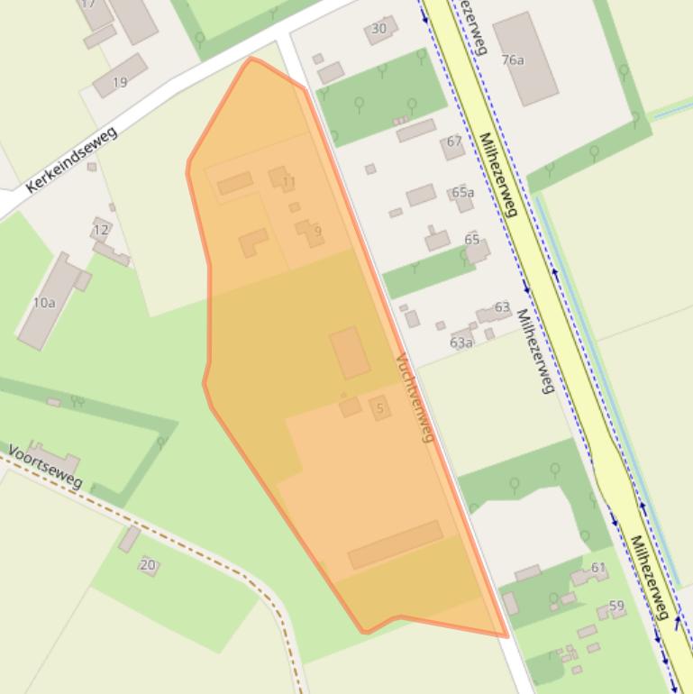 Kaart van postcodegebied 5752RL.