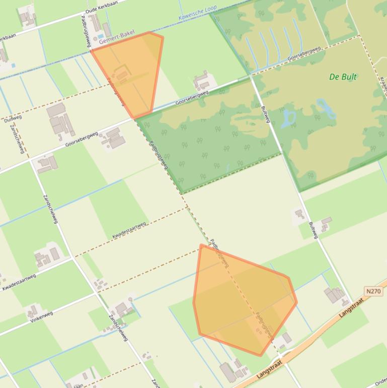 Kaart van postcodegebied 5752RM.