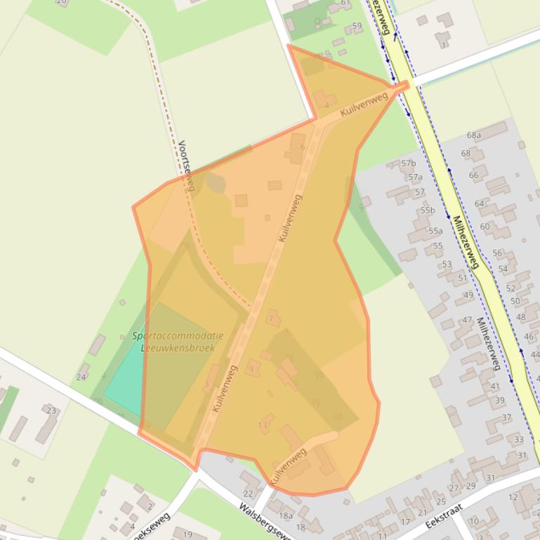 Kaart van postcodegebied 5752RR.