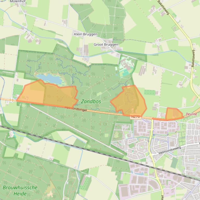Kaart van postcodegebied 5752RT.