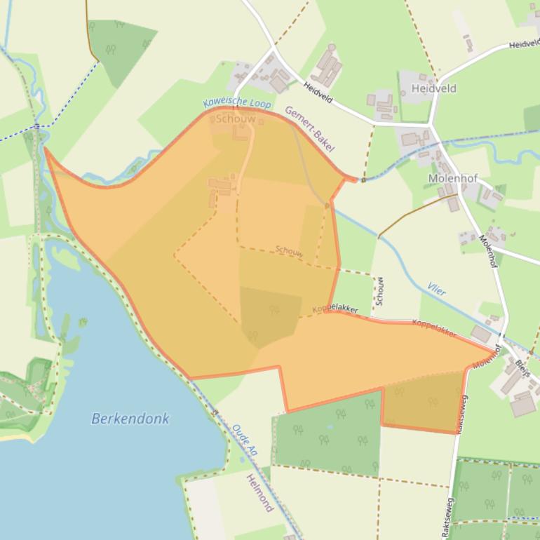 Kaart van postcodegebied 5752SB.