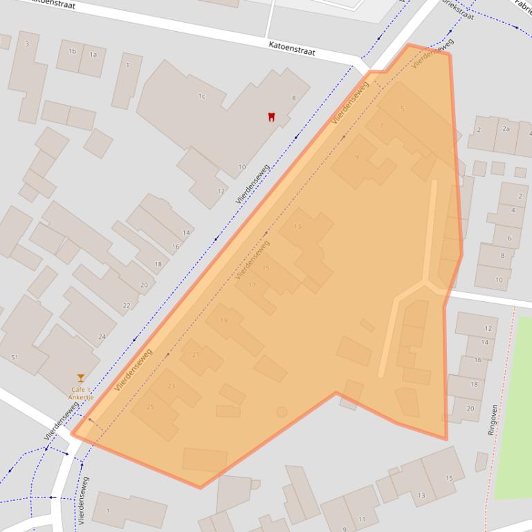 Kaart van postcodegebied 5753AA.