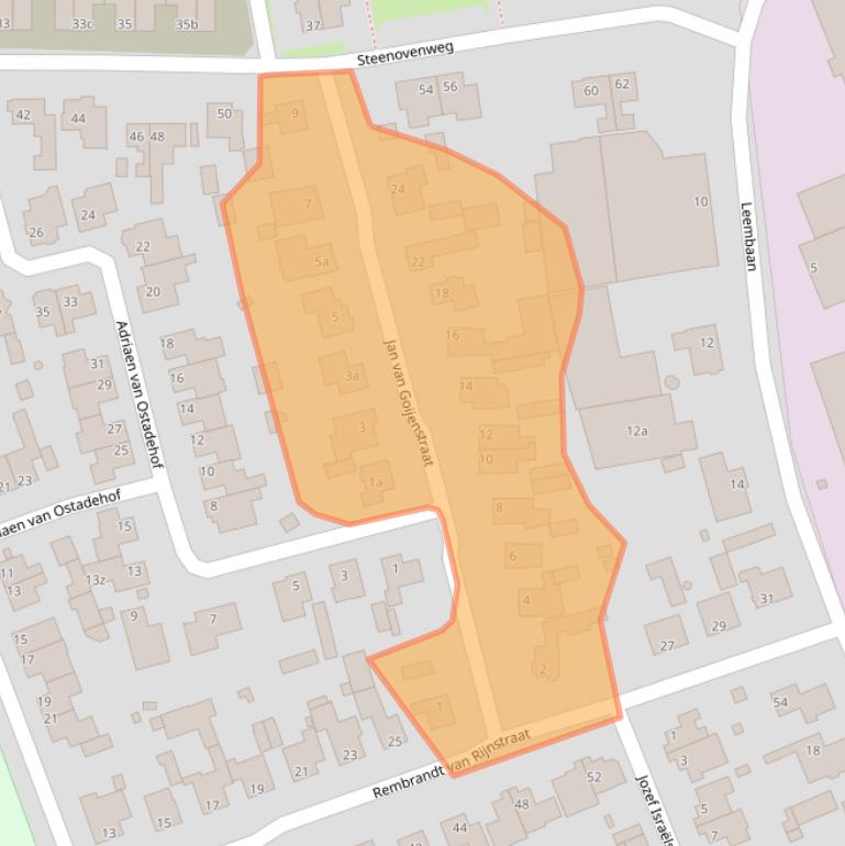 Kaart van postcodegebied 5753AN.
