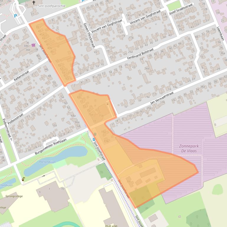 Kaart van postcodegebied 5753AS.