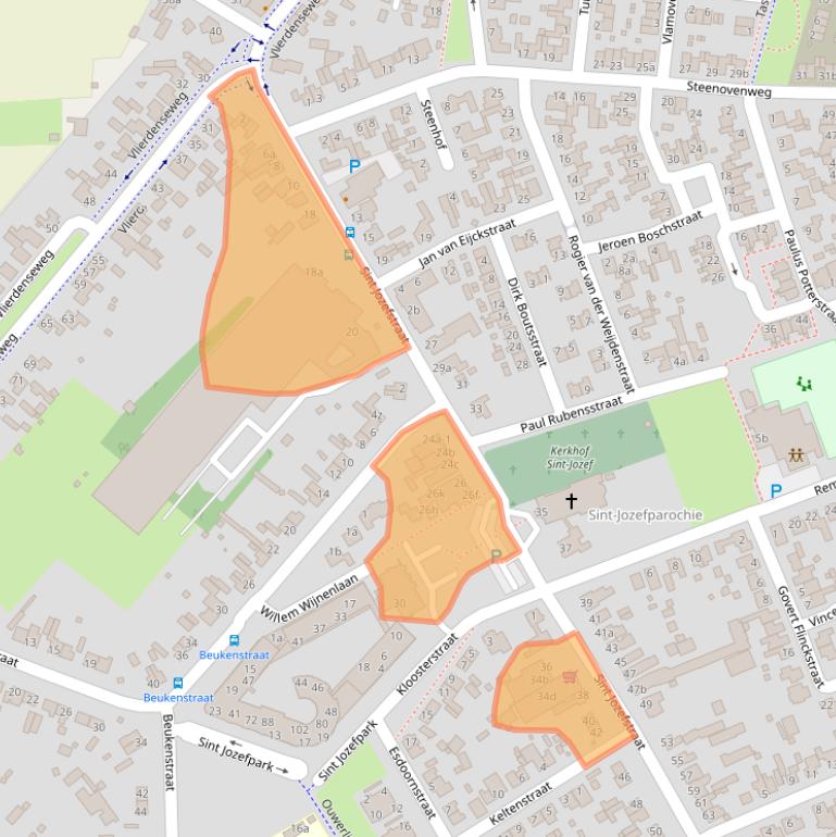 Kaart van postcodegebied 5753AV.