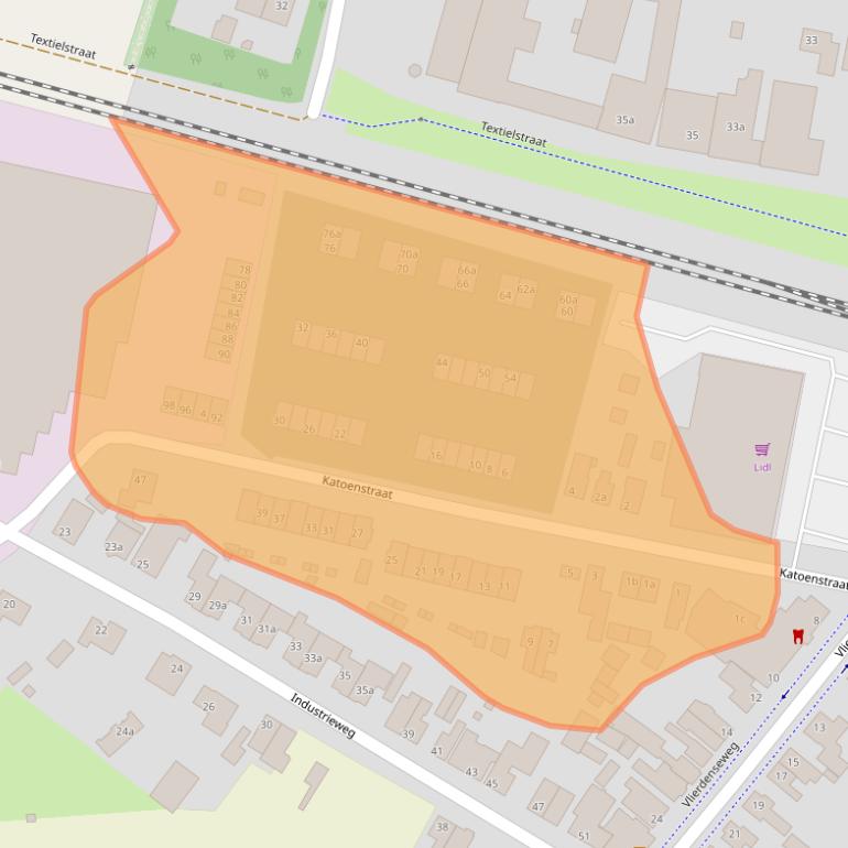 Kaart van postcodegebied 5753AX.