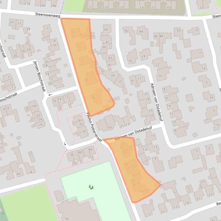 Kaart van postcodegebied 5753BT.