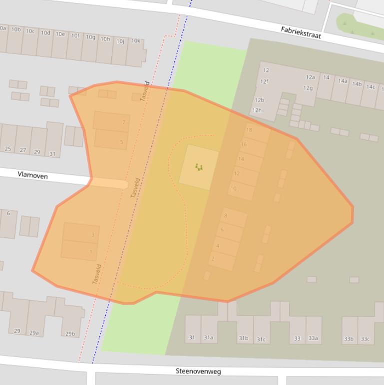 Kaart van postcodegebied 5753CC.