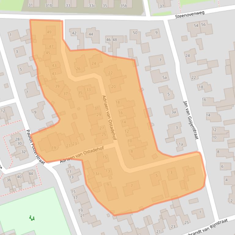 Kaart van postcodegebied 5753CP.