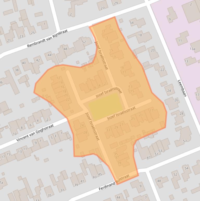 Kaart van postcodegebied 5753CX.