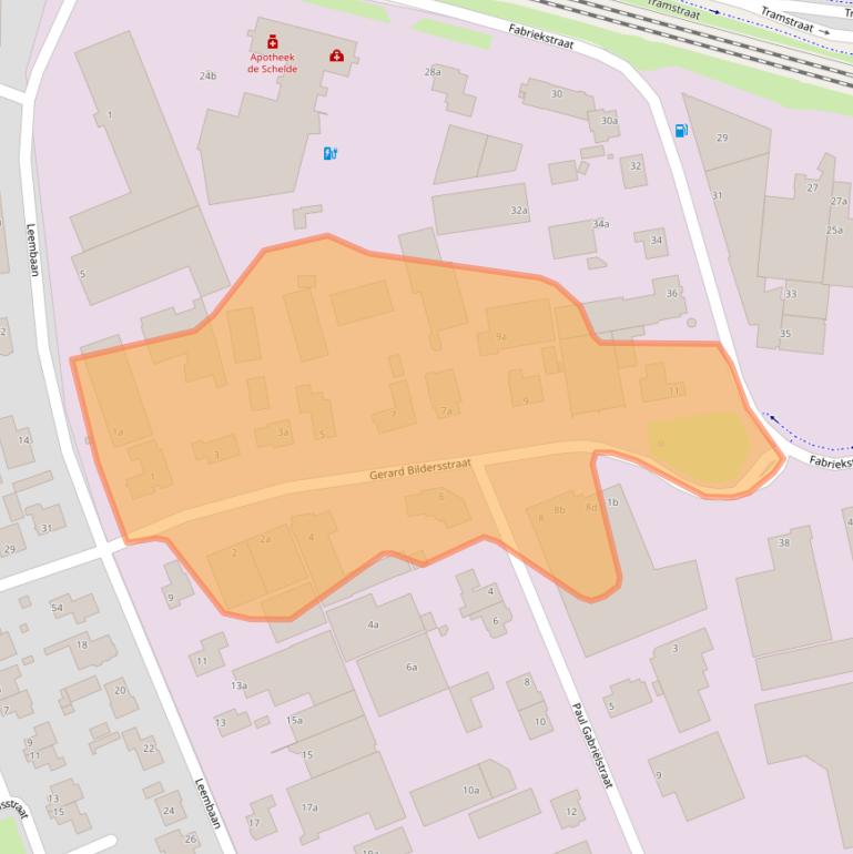 Kaart van postcodegebied 5753DE.