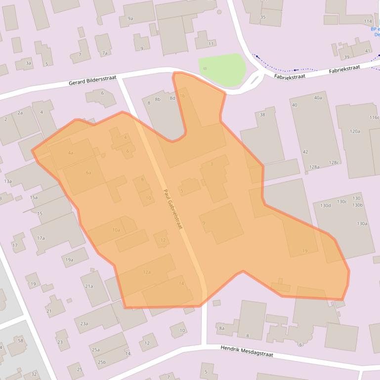 Kaart van postcodegebied 5753DG.