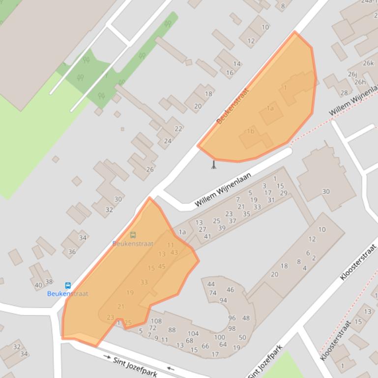 Kaart van postcodegebied 5753GA.