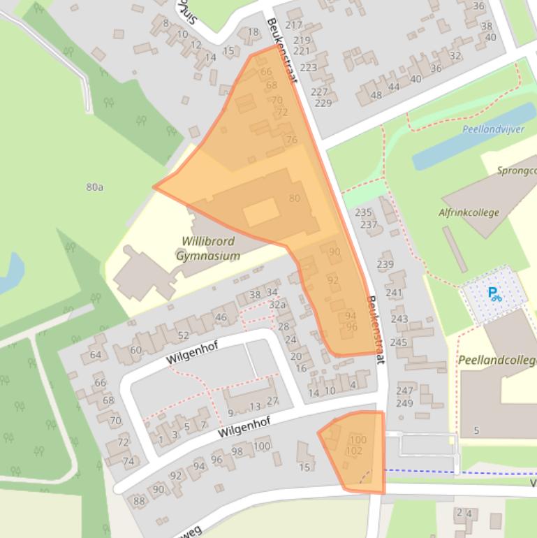 Kaart van postcodegebied 5753GD.