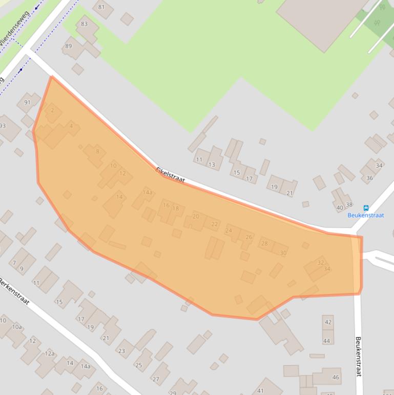 Kaart van postcodegebied 5753GG.