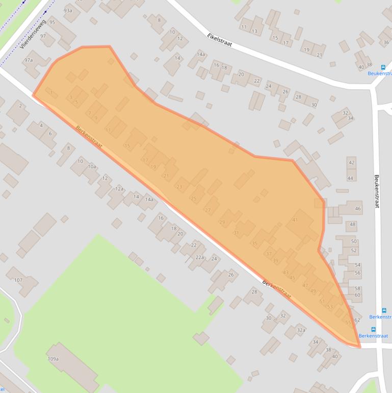 Kaart van postcodegebied 5753GJ.