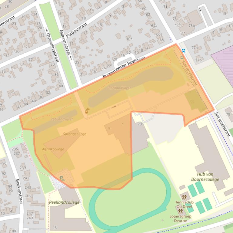 Kaart van postcodegebied 5753GX.