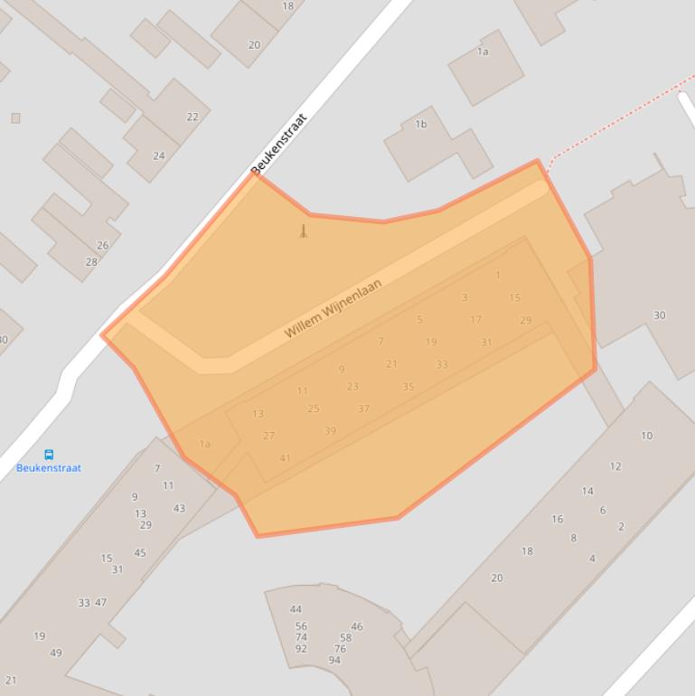 Kaart van postcodegebied 5753HB.