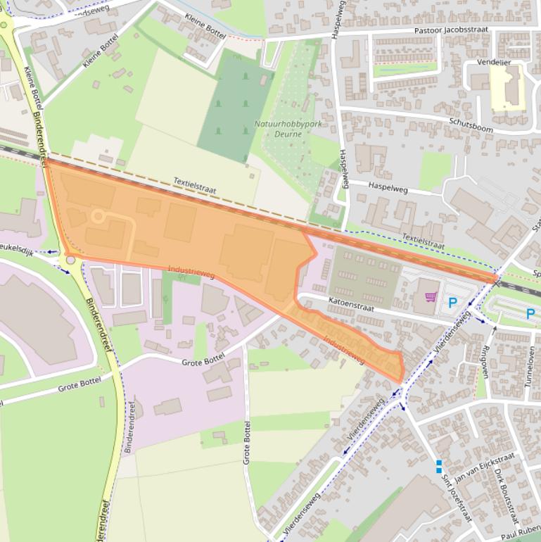 Kaart van postcodegebied 5753PB.