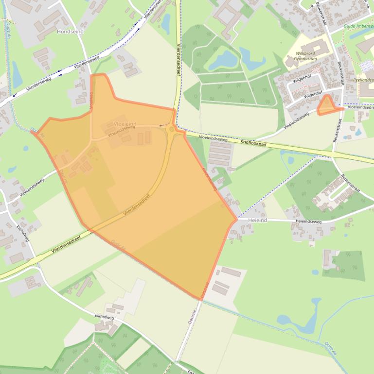 Kaart van postcodegebied 5753PL.