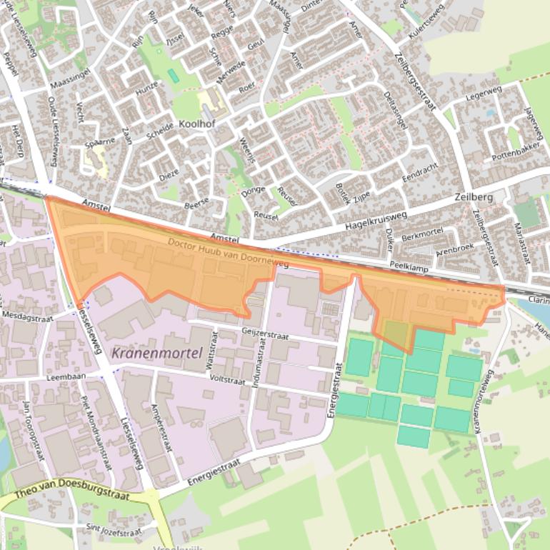 Kaart van postcodegebied 5753PM.